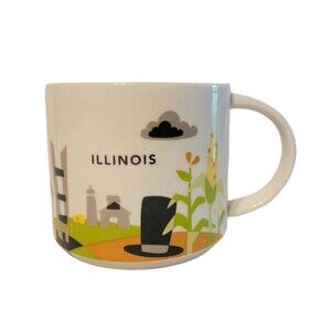 Starbucks Illinois You Are Here Collection 14 oz Coffee Mug 2016